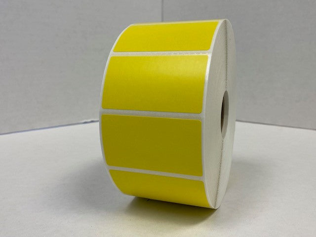 Industrial Printer Labels (Zebra) - Yellow