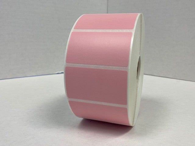 Industrial Printer Labels (Zebra) - Pink